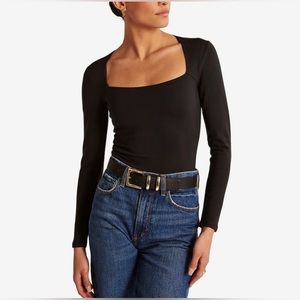 Abercrombie & Fitch | Long Sleeve Ponte Square Neck
Bodysuit SzL🩶